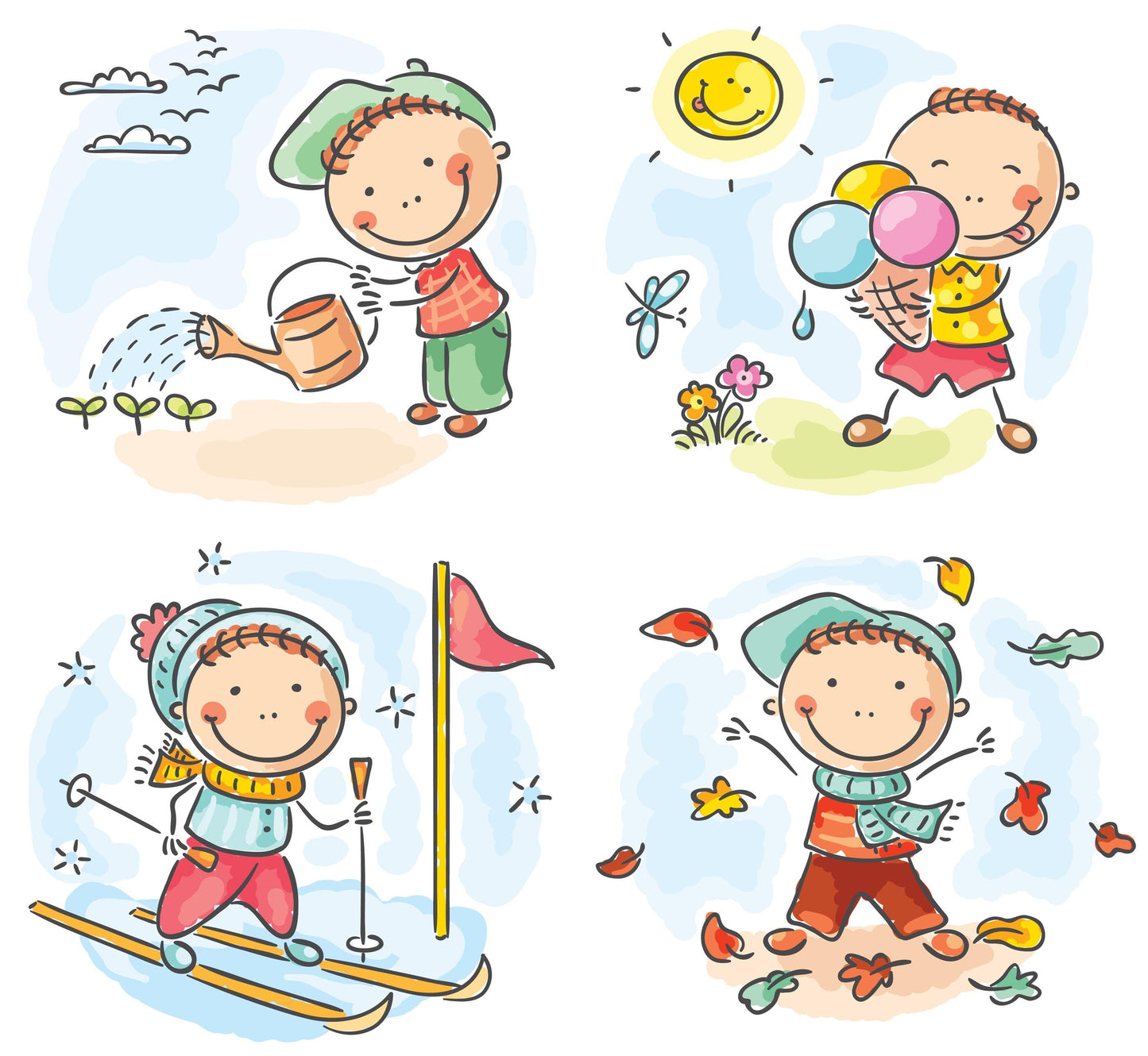 Preschool Seasons Chart | Letter S Activities, Learning Printables (Digital Download)