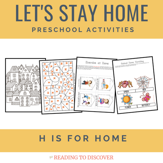 Let's Stay Home Activities for Kids - Reading to Discover
