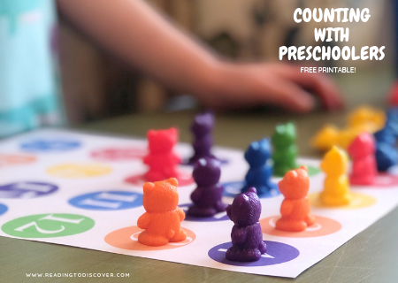 Preschool Math - Counting for Preschoolers Printable - Reading to Discover