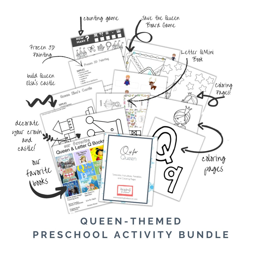 Preschool Letter Q Queen Activity Pack | Fairy Tale Learning (PDF Download)