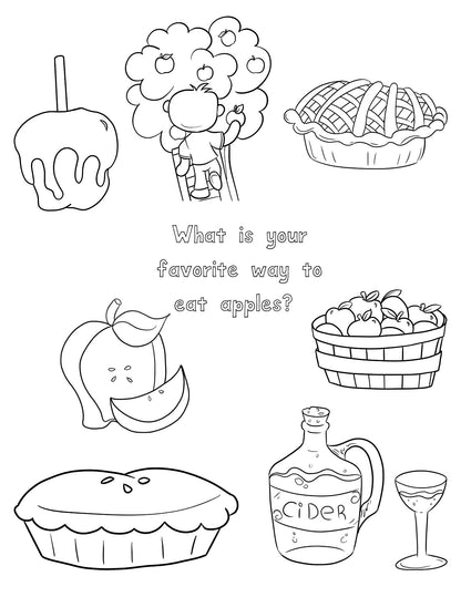 Letter A Activity Pack Printable | Apple Theme | Letter A Worksheets Book List Coloring Pages