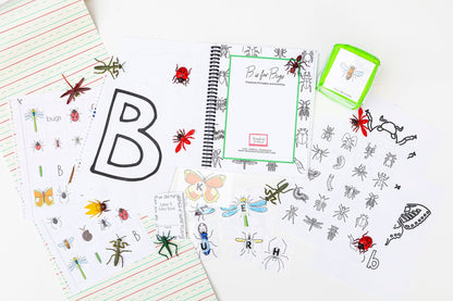 Bug Preschool Activity Pack | Letter B Coloring Pages (Digital Download)