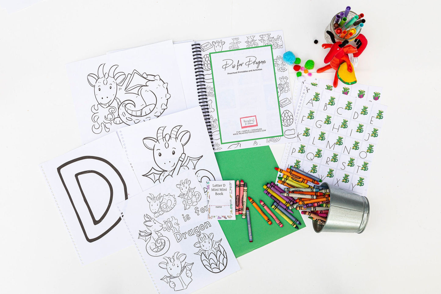 Dragon Letter D Preschool Activities | Learning Printables (PDF Download)