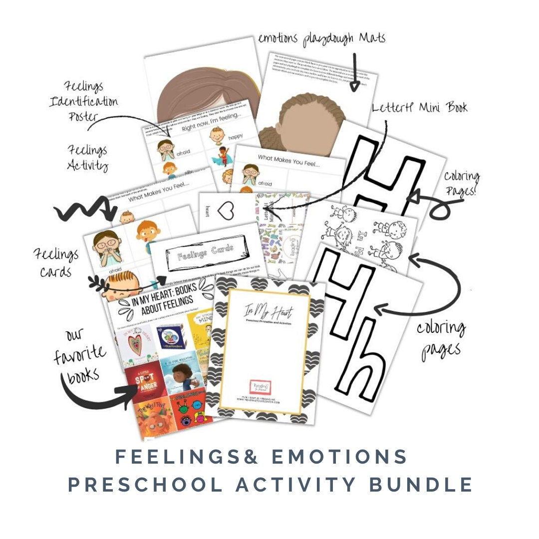 Preschool SEL Printable | Letter H Feelings & Emotions Activity Pack (Digital Download)