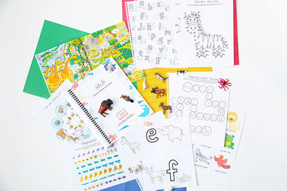 Preschool VWXYZ Letter Bundle | Vegetables, Weather, Yoga, Zoo Activities (PDF Download)