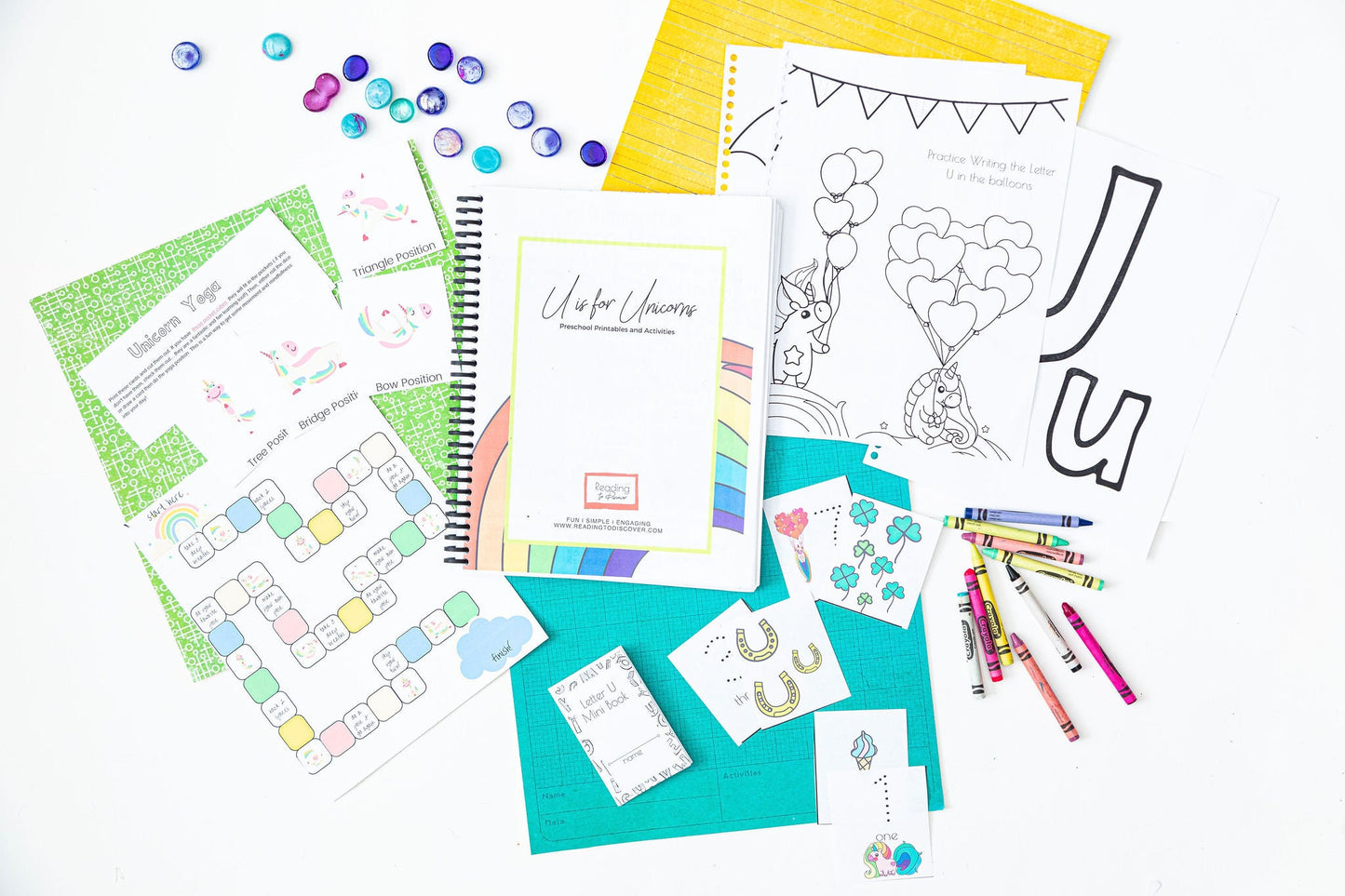 QRSTU Preschool Activity Bundle | Queen, Rainbow, Seasons, Trucks, Unicorn (PDF Download)