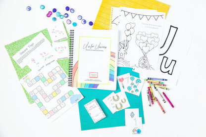 QRSTU Preschool Activity Bundle | Queen, Rainbow, Seasons, Trucks, Unicorn (PDF Download)