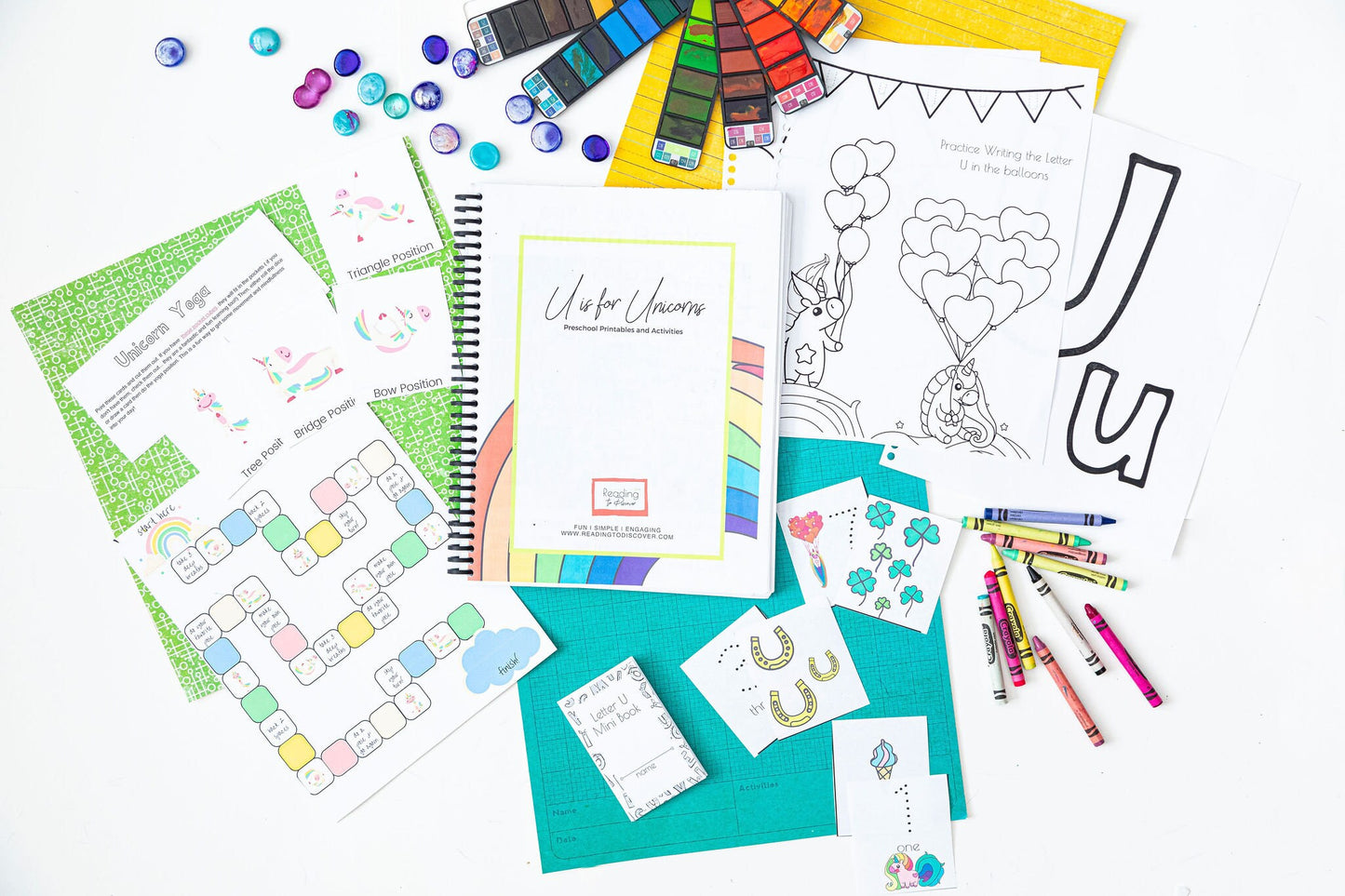 QRSTU Preschool Activity Bundle | Queen, Rainbow, Seasons, Trucks, Unicorn (PDF Download)