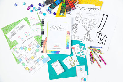 QRSTU Preschool Activity Bundle | Queen, Rainbow, Seasons, Trucks, Unicorn (PDF Download)