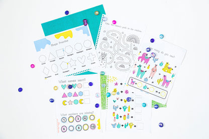 IJKL Preschool Activity Bundle | Ice Cream, Jungle, Kitchen, Llama Themes (PDF Download)