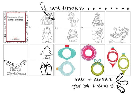 Christmas Cards & Ornaments — Printable Template