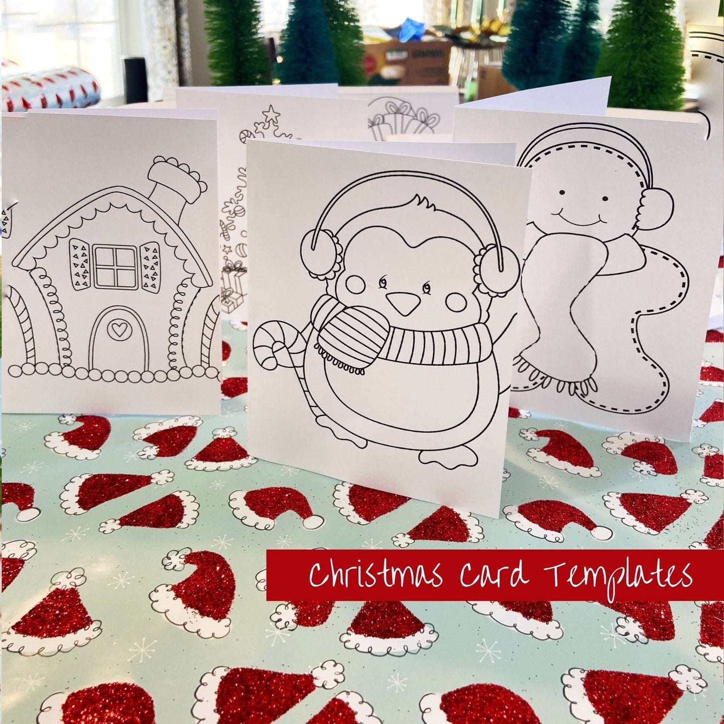 Christmas Cards & Ornaments — Printable Template