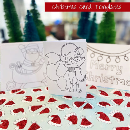 Christmas Cards & Ornaments — Printable Template