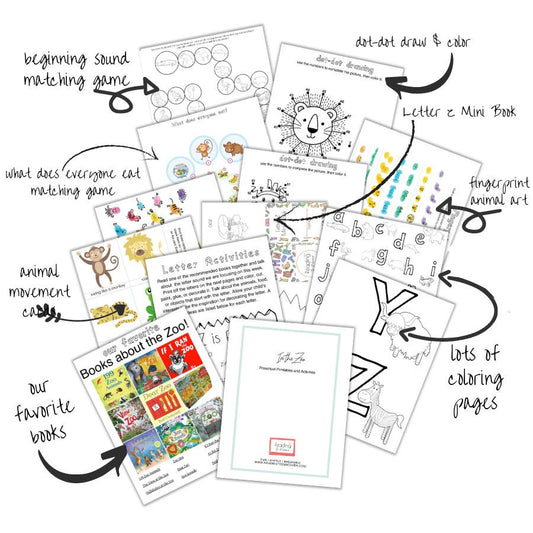 Z is for Zoo — Preschool Activity Pack