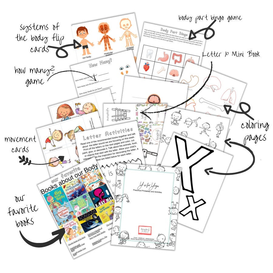 Human Body Preschool Activities | Anatomy Toddler Curriculum (PDF Download)