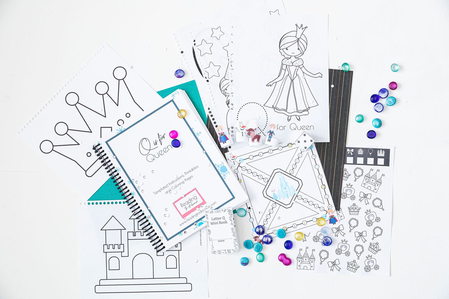 QRSTU Preschool Activity Bundle | Queen, Rainbow, Seasons, Trucks, Unicorn (PDF Download)