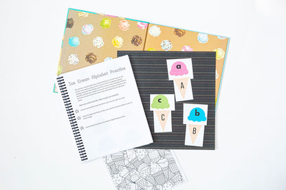 IJKL Preschool Activity Bundle | Ice Cream, Jungle, Kitchen, Llama Themes (PDF Download)