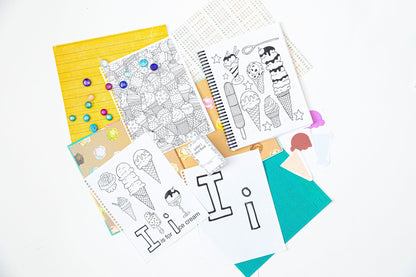 IJKL Preschool Activity Bundle | Ice Cream, Jungle, Kitchen, Llama Themes (PDF Download)