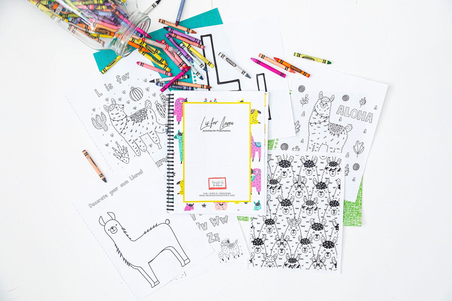IJKL Preschool Activity Bundle | Ice Cream, Jungle, Kitchen, Llama Themes (PDF Download)