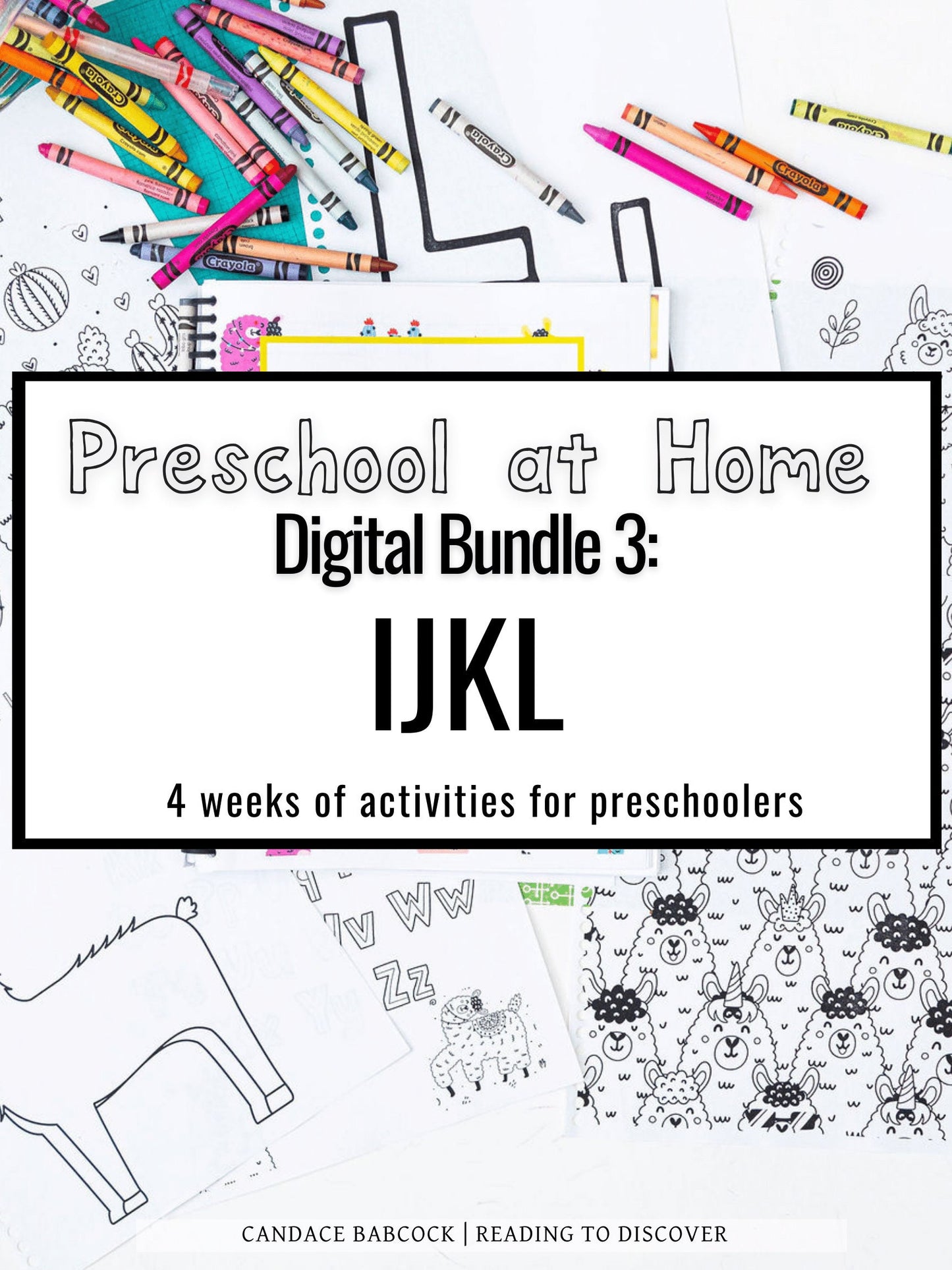 IJKL Preschool Activity Bundle | Ice Cream, Jungle, Kitchen, Llama Themes (PDF Download)
