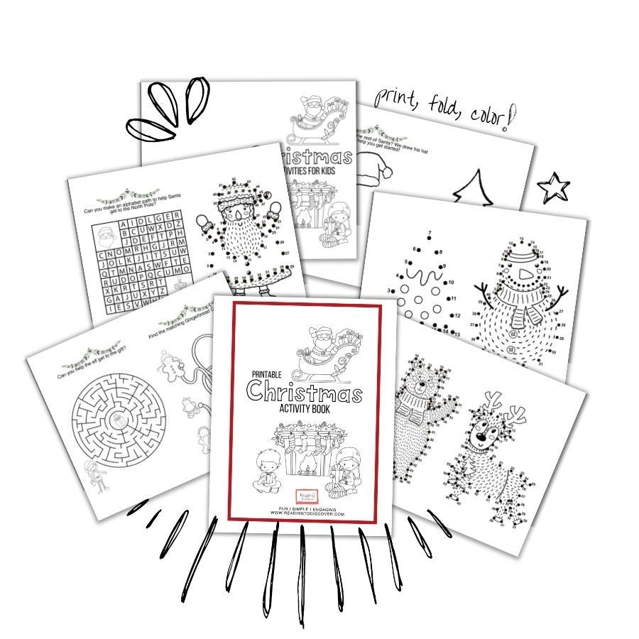Christmas Activity Book — Preschool Printables
