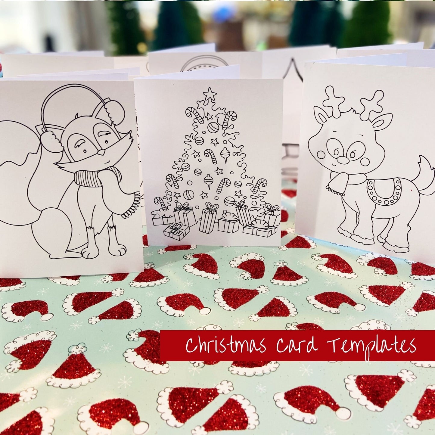 Christmas Cards & Ornaments — Printable Template