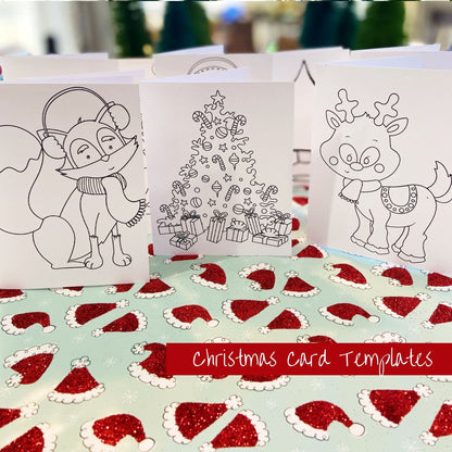 Christmas Cards & Ornaments — Printable Template