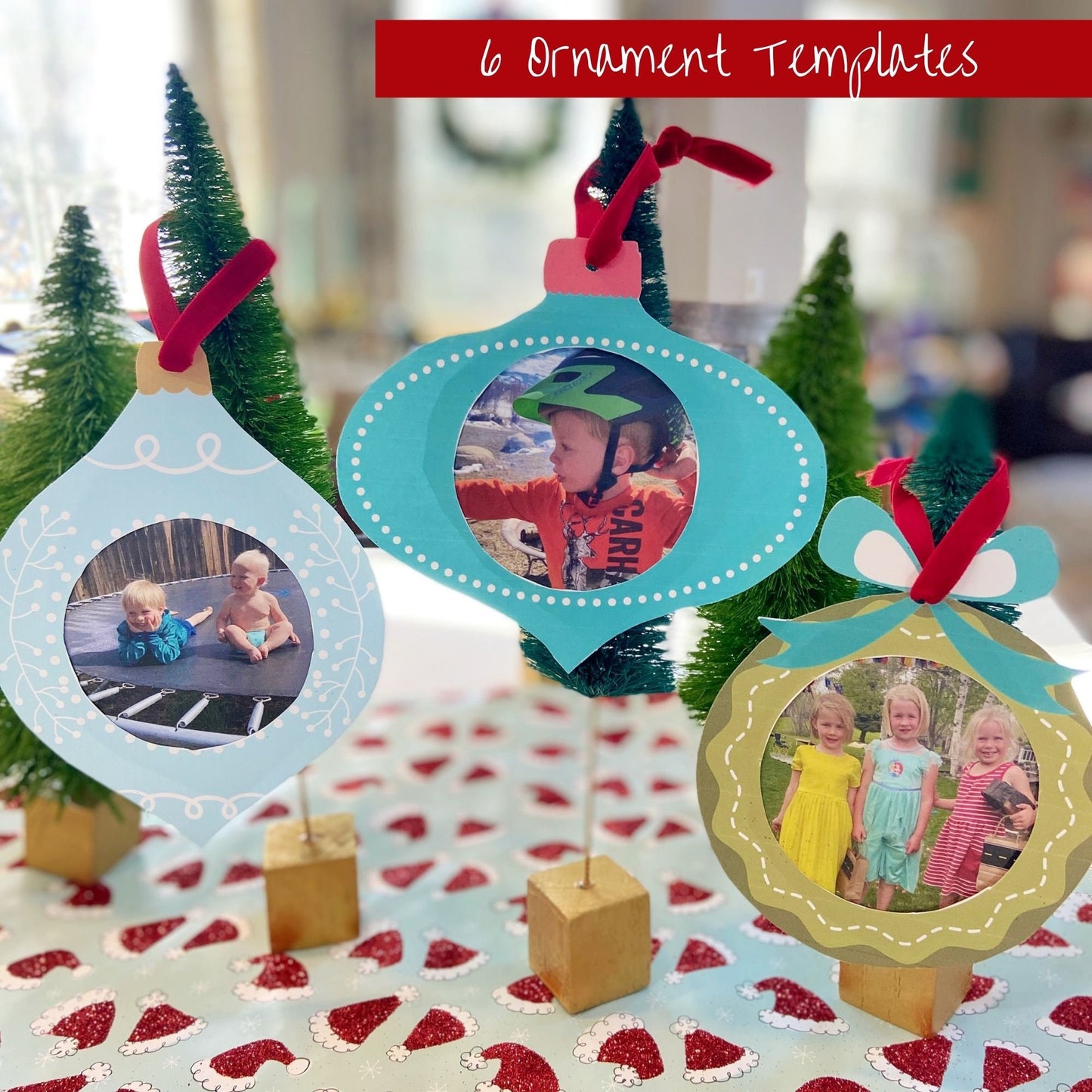 Christmas Cards & Ornaments — Printable Template
