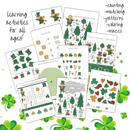 St. Patrick's Day — Preschool Craft & Activity Bundle