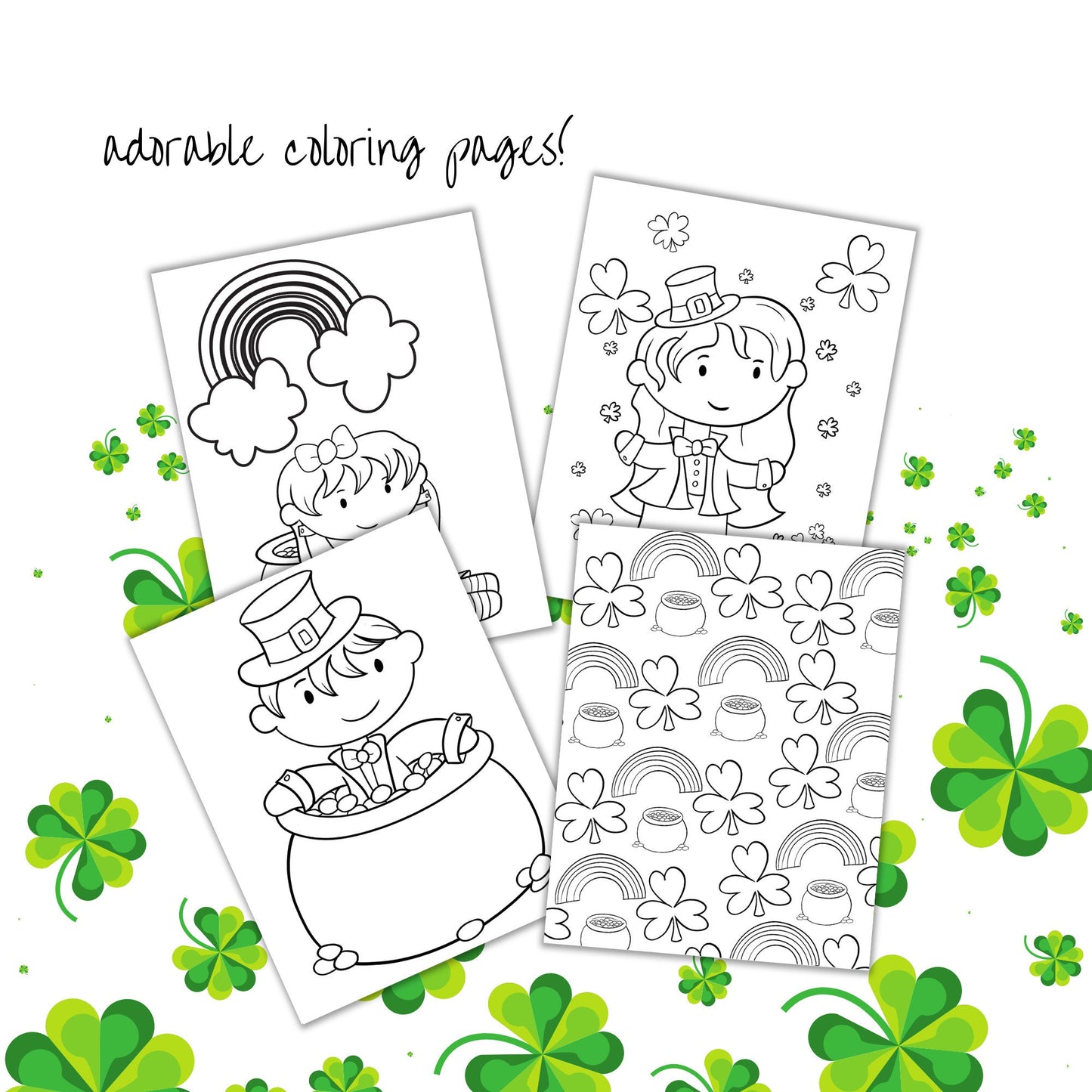 St. Patrick's Day — Preschool Craft & Activity Bundle