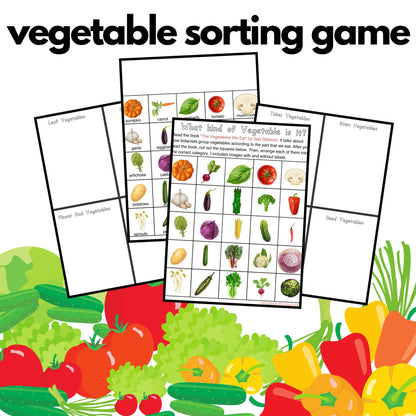 Vegetables Preschool Activity Pack | Healthy Eating Toddler Curriculum (PDF Download)