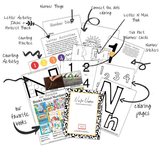 N is for Numbers — Preschool Activity Pack