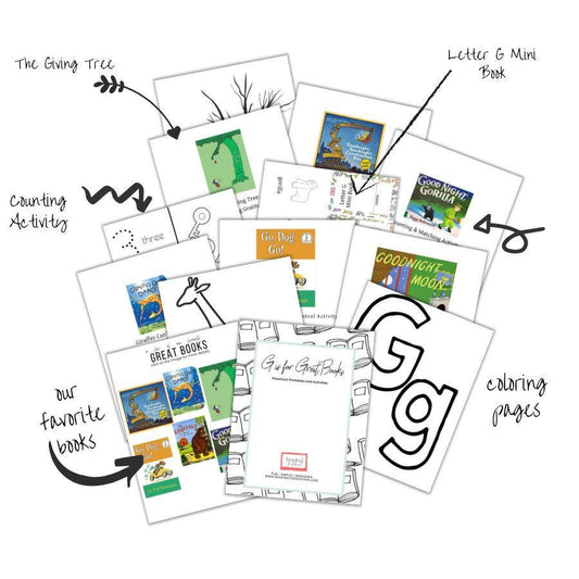 FREE: G is for Great Books — Preschool Activity Pack