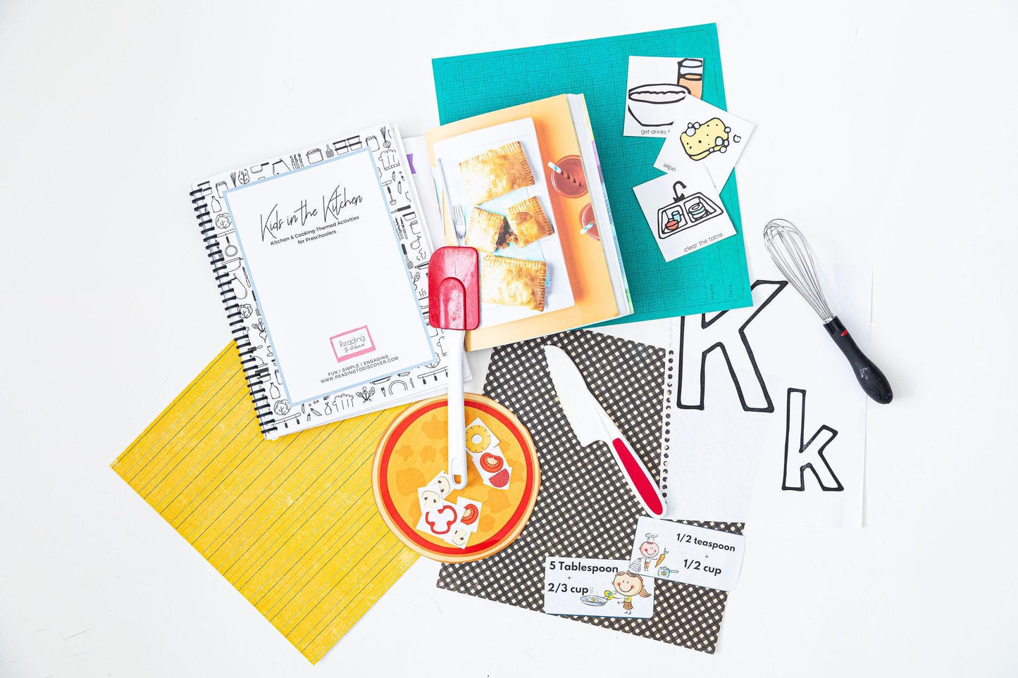 Kids Cooking Preschool Activities | Letter K Printable Learning (Digital Download)