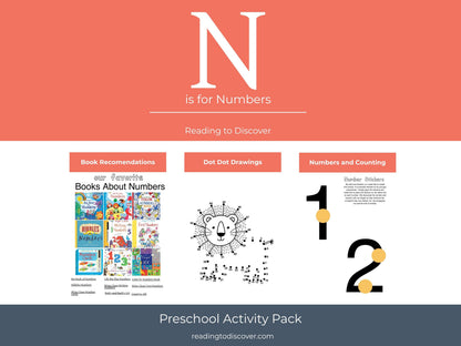Preschool Numbers and Counting Activities | Letter N, Numbers 1-10 Printables (PDF Download)