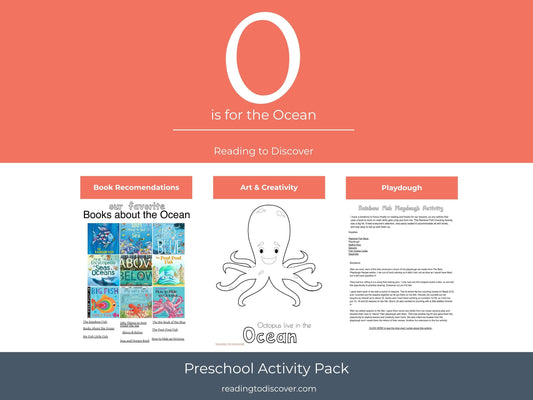 O is for Ocean Preschool Printable Activities | Letter O Worksheets | Sea Animals Toddler Curriculum | Homeschool Letter of the Week PDF