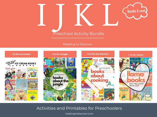 IJKL Preschool Activity Bundle | Ice Cream, Jungle, Kitchen, Llama Themes (PDF Download)