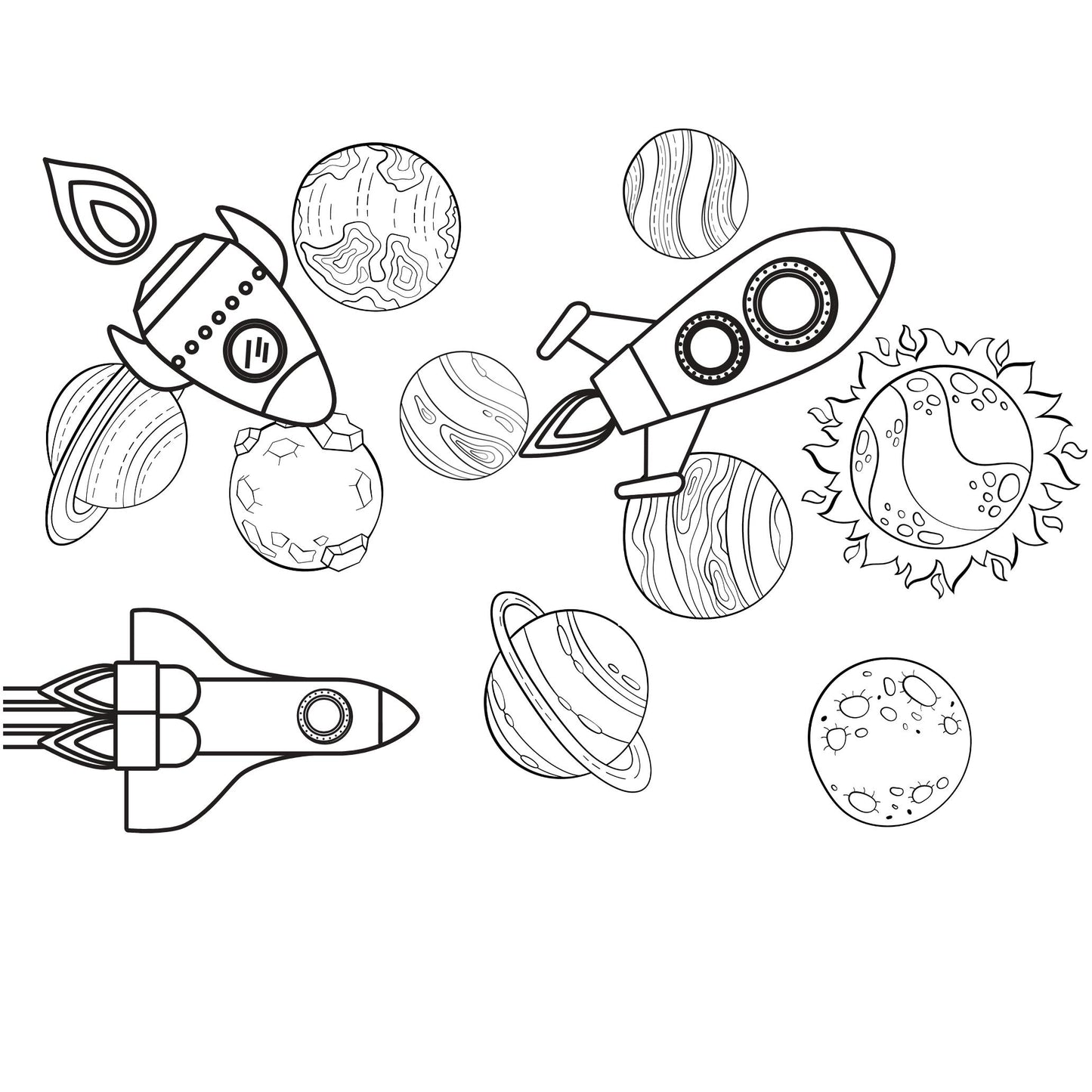 Preschool Space Activity Pack | P is for Planets Learning (PDF Download)