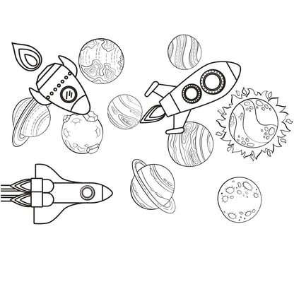 Preschool Space Activity Pack | P is for Planets Learning (PDF Download)