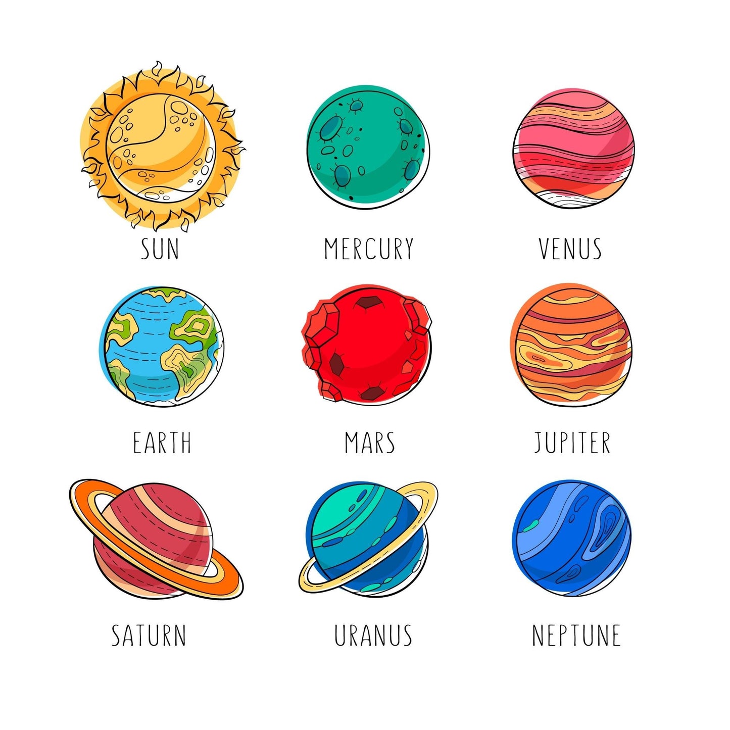 Preschool Space Activity Pack | P is for Planets Learning (PDF Download)