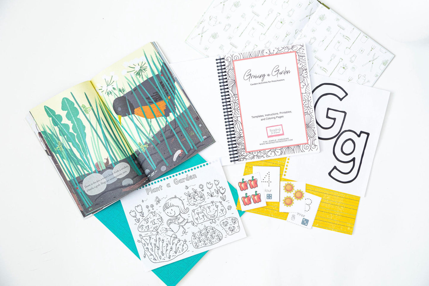Preschool Garden Letter G Activities | Spring Alphabet, Crafts, Numbers (PDF Download)