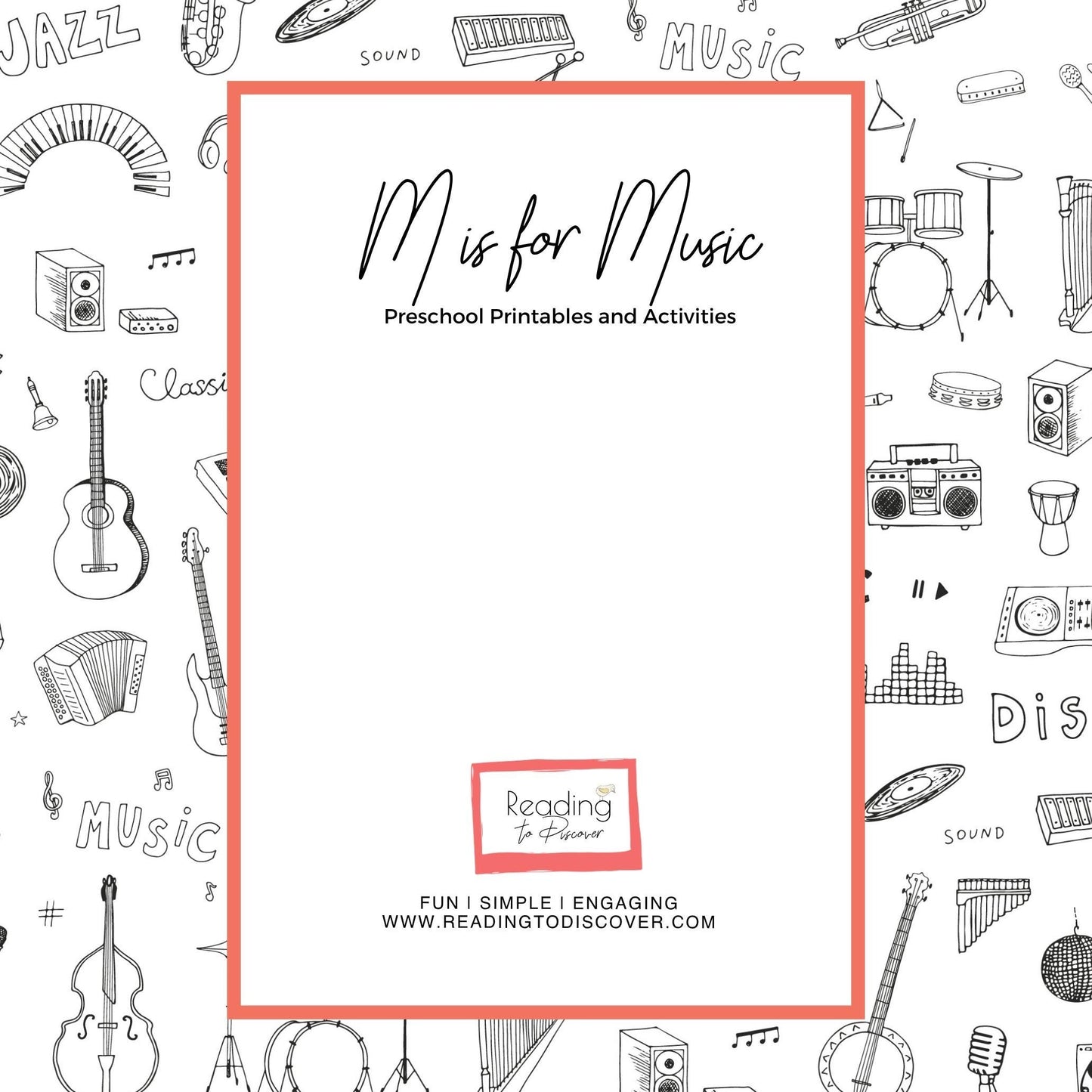 Preschool Music Letter M Activities | Toddler Homeschool PDF Download
