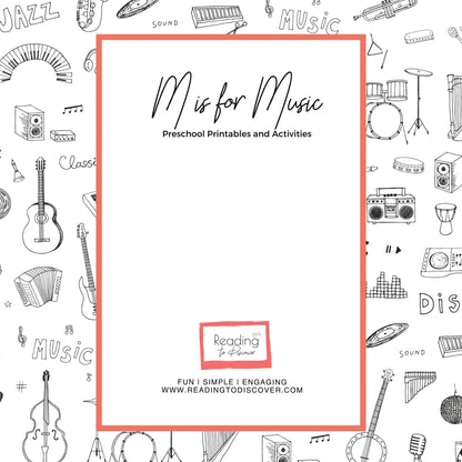Preschool Music Letter M Activities | Toddler Homeschool PDF Download
