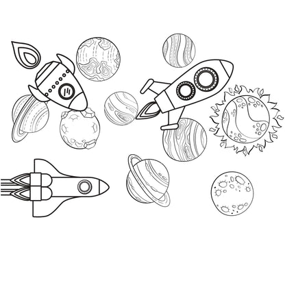 Preschool Space Activity Pack | P is for Planets Learning (PDF Download)