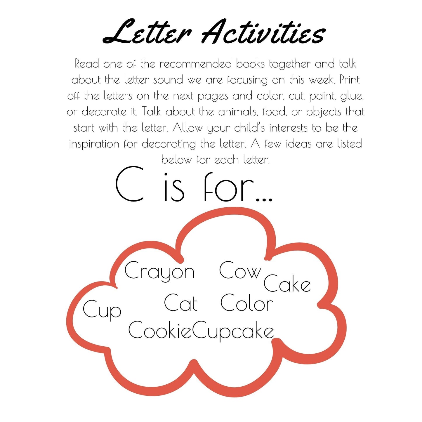 Color Themed Activities for Preschool | Letter C Printables|  Crayons, Colors Toddler Curriculum (PDF Download)