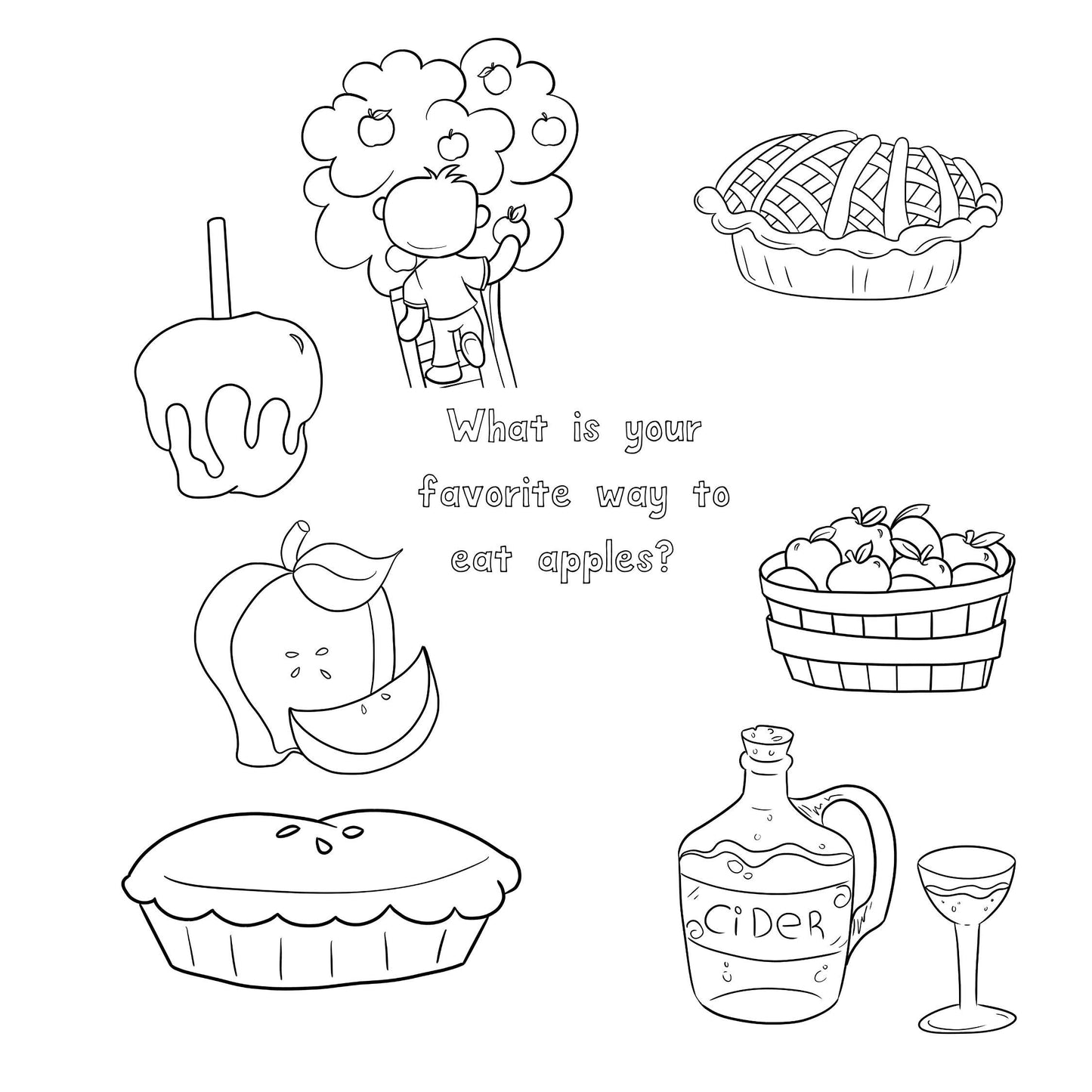 Letter A Activity Pack Printable | Apple Theme | Letter A Worksheets Book List Coloring Pages