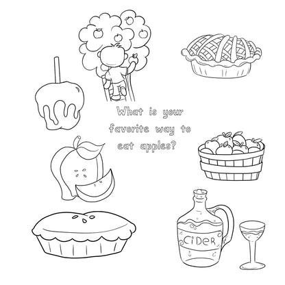 Letter A Activity Pack Printable | Apple Theme | Letter A Worksheets Book List Coloring Pages
