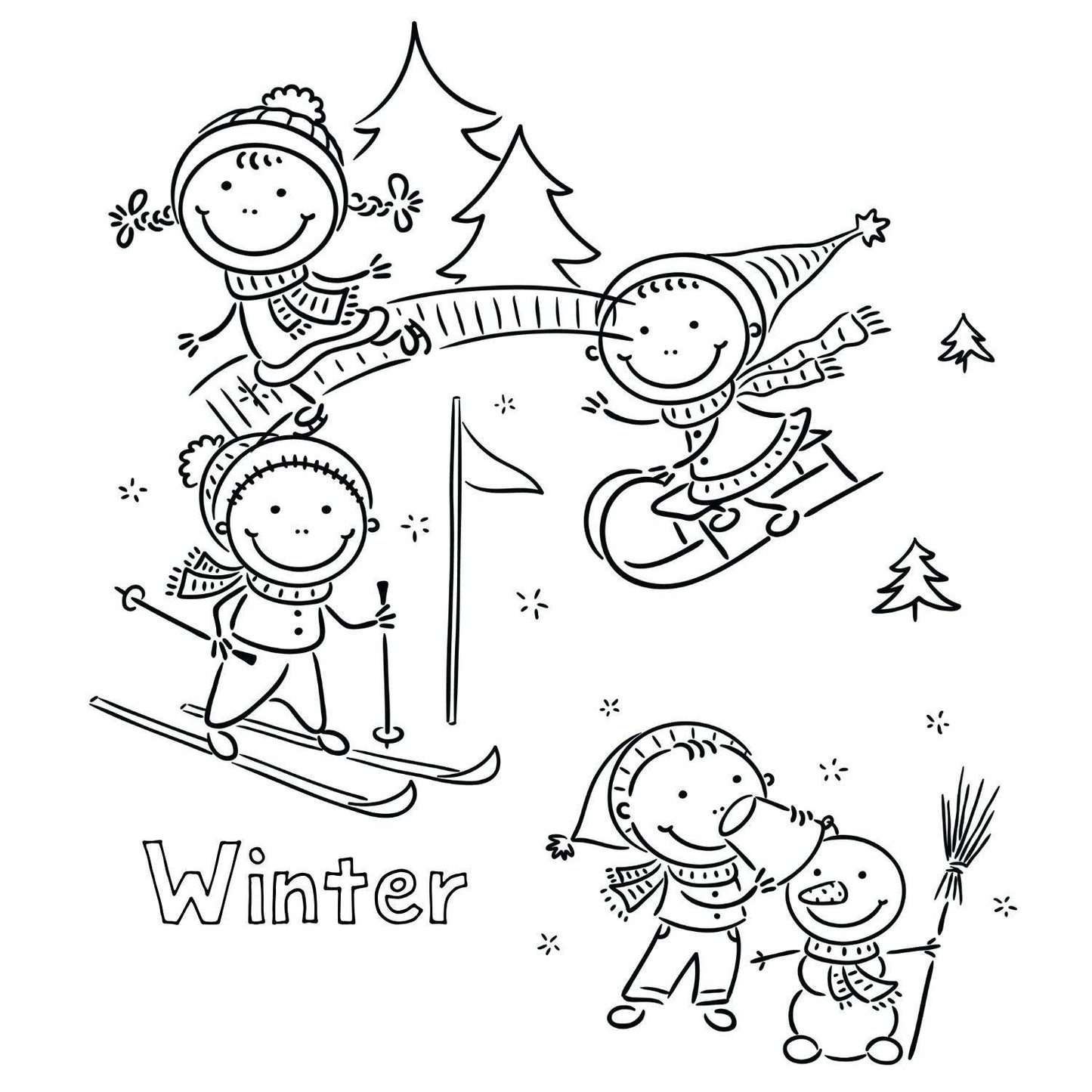 Preschool Seasons Chart | Letter S Activities, Learning Printables (Digital Download)