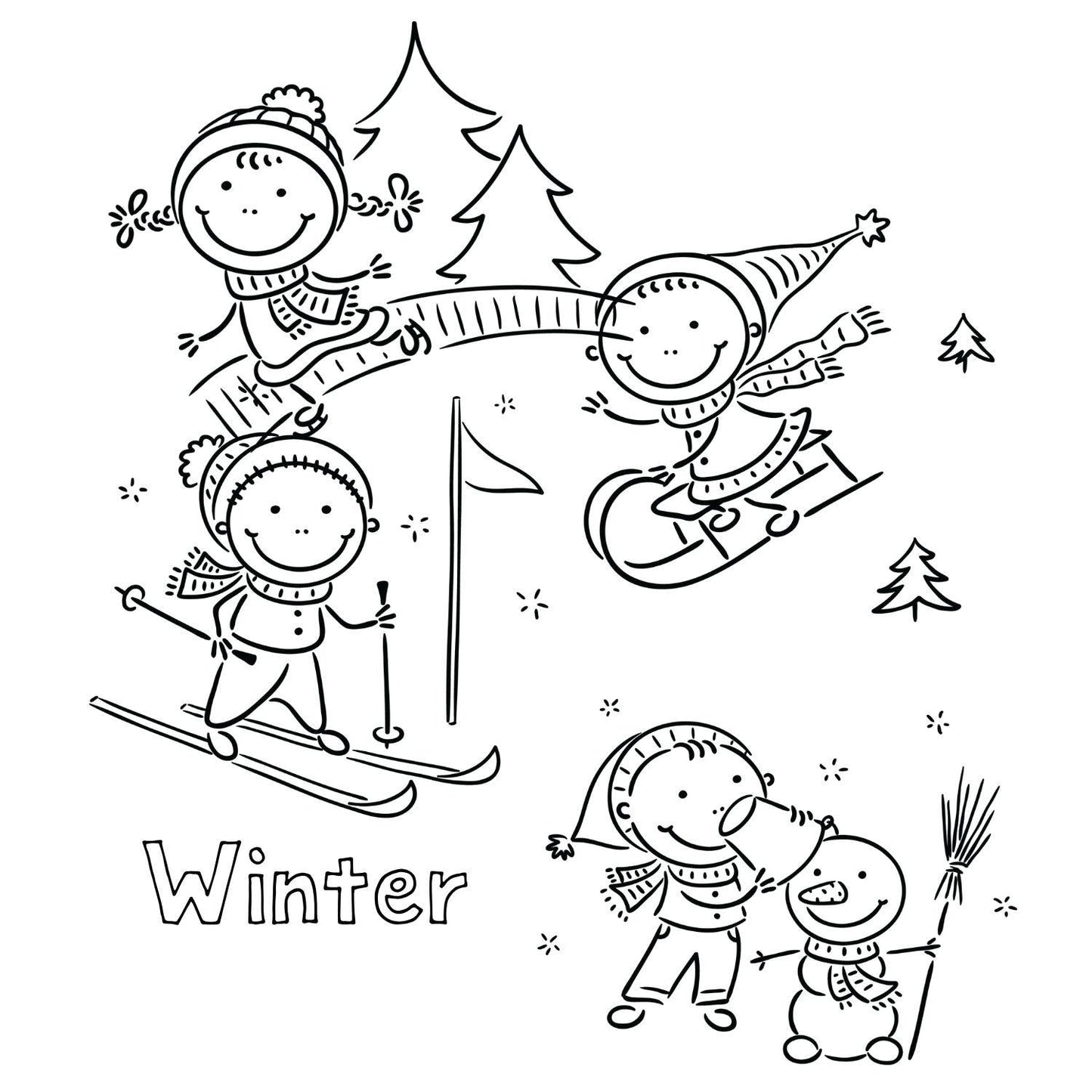 Preschool Seasons Chart | Letter S Activities, Learning Printables (Digital Download)