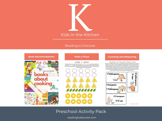 Kids Cooking Preschool Activities | Letter K Printable Activities | Cooking Theme Toddler Learning | Homeschool